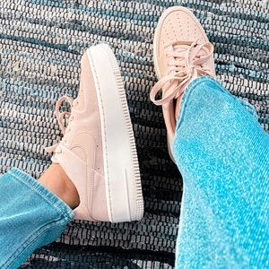 Pink Nike Air Force 1s